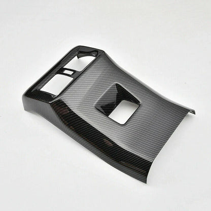 Carbon Fiber Rear Seat Air Vent Cover Trim Decor for Toyota RAV4 (2019–2023)