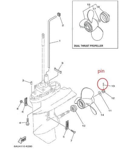 Lower Unit Oil Seal for Yamaha