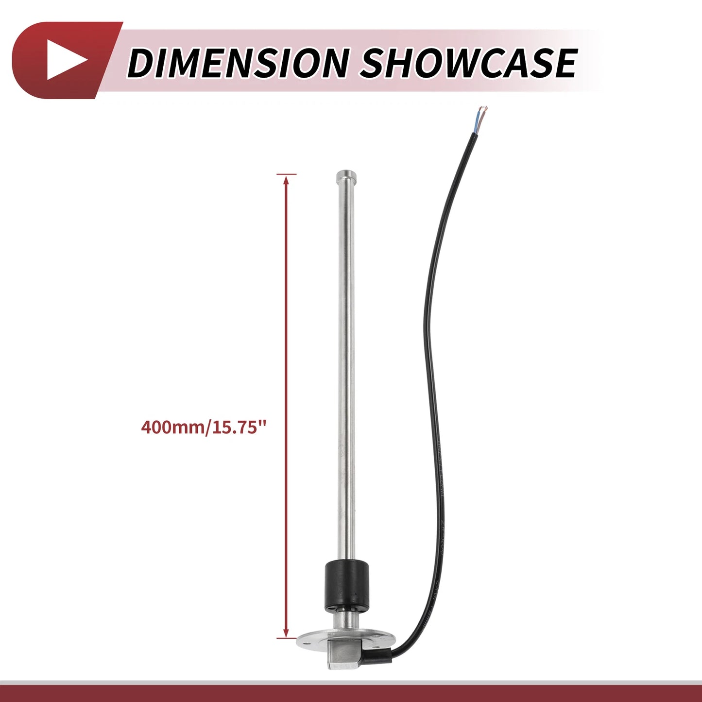 Fuel Sending Unit and Gauge Kit 0-190ohm 400mm for Boat Car Truck