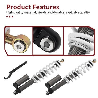 Set of 2 Rear Shock Absorbers for Polaris RZR S 800 EFI (2009–2012)