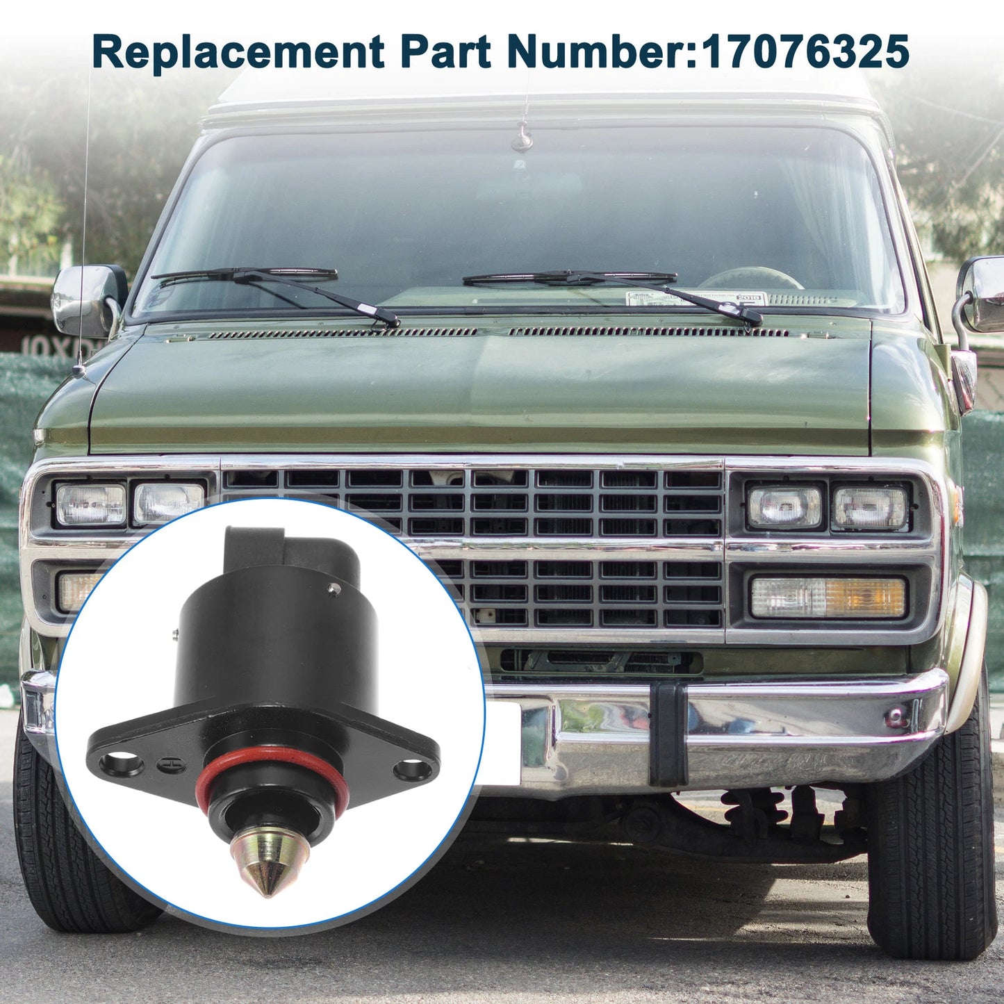 Idle Air Control Valve for Chevrolet G30 (1992–1996) No. 17076325