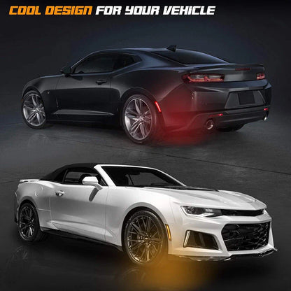4 x LED Bumper Side Marker Lights Smoked for Chevrolet Camaro (2016-2021)