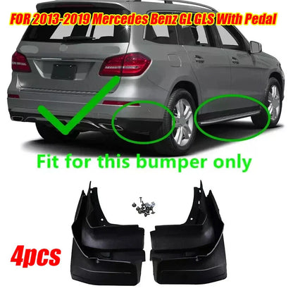 4Pcs / Set Splash Guards Mud Flaps for Mercedes Benz GL GLS (2013–2019)