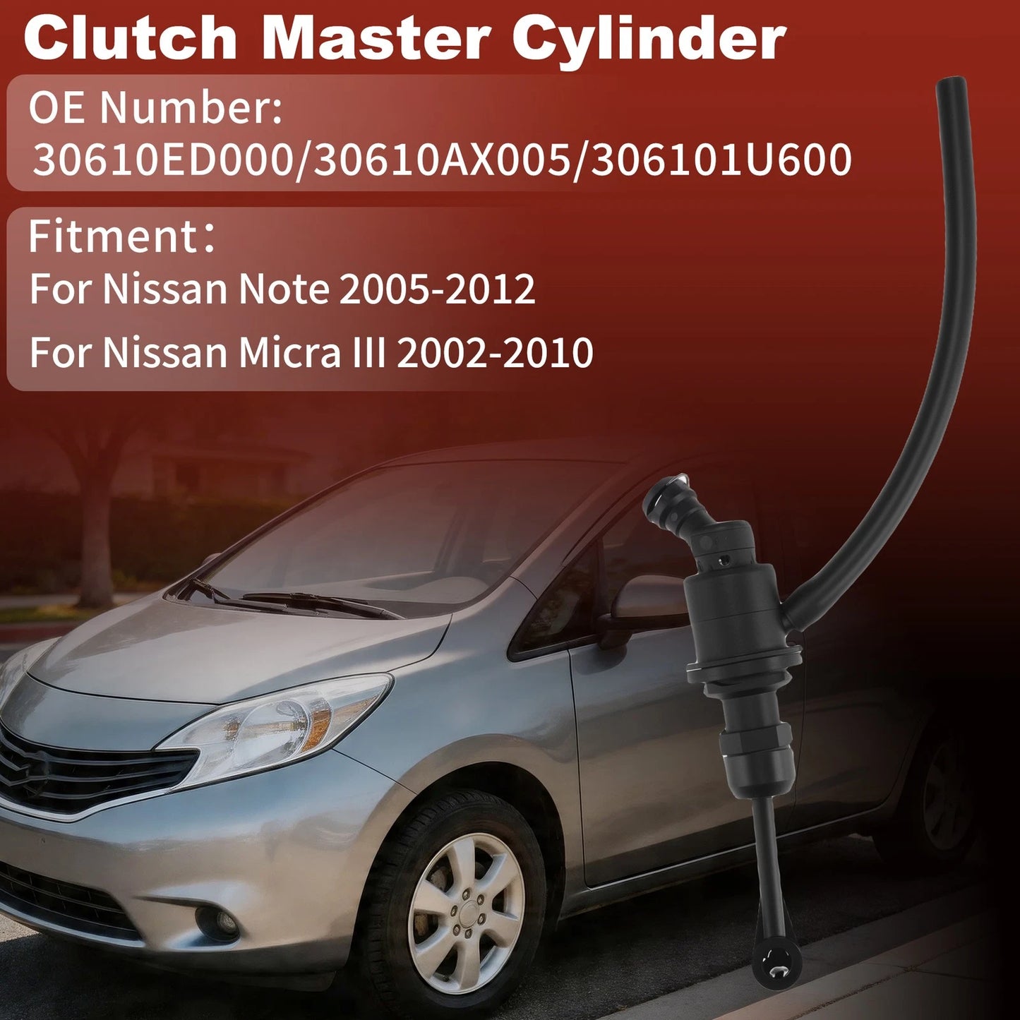 Clutch Master Cylinder for Nissan Note (2005–2012) 30610ED000/30610AX005
