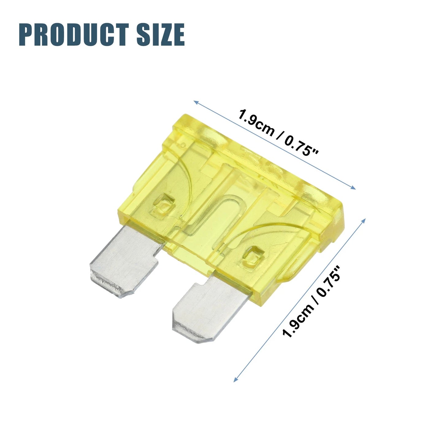 50pcs Mini Blade Style Fuses 20A for Car Boat Truck SUV Motorcycle