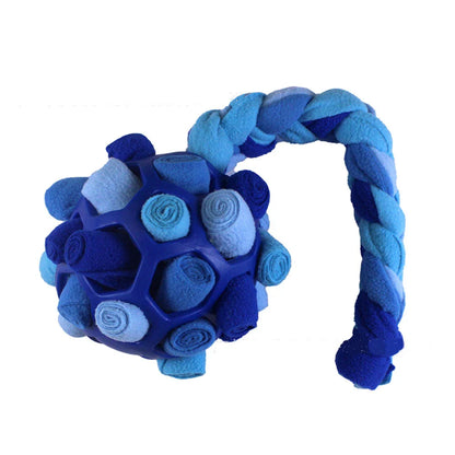 Interactive Dog Puzzle Toy - Food Training Ball with Hidden Hole