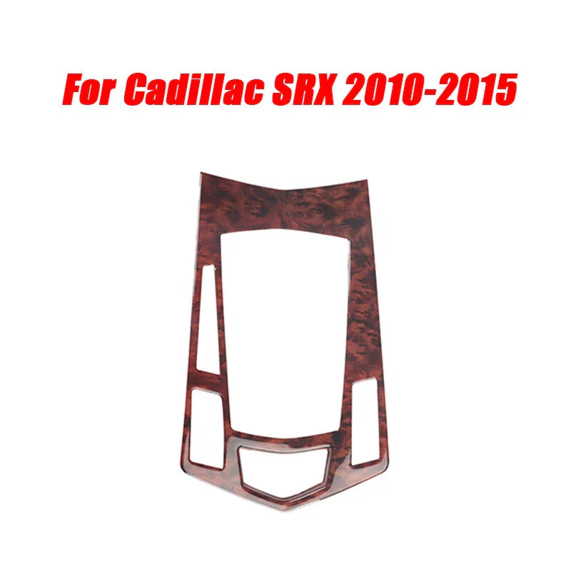 Central Console Gear Shift Strip Cover Wood Grain for Cadillac SRX (2010–2015)