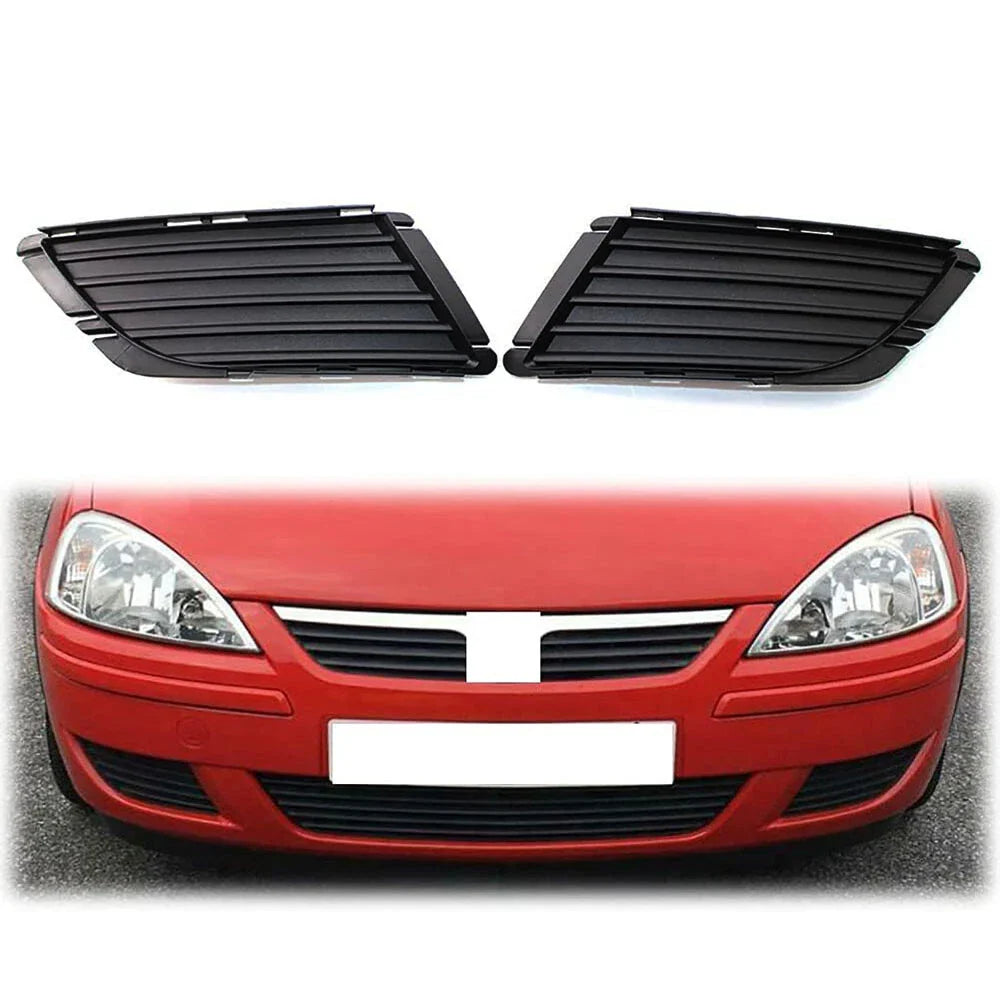 Front Bumper Fog Light Covers for Vauxhall Corsa C (2003-2006)