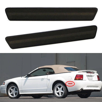 Red LED Rear Fender Side Marker Lights for Ford Mustang (1999-2004)