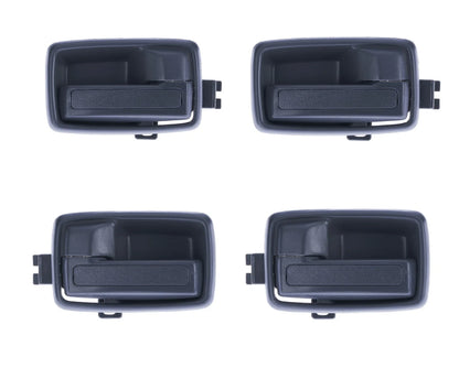 4pcs Textured Grey Inner Door Handles for Holden Rodeo TF (1998–2003)