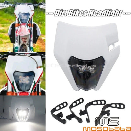 Dual Sport LED Headlight for Honda CR 125/250, CRF 250R/X, Yamaha YZ 450F, WR 250F