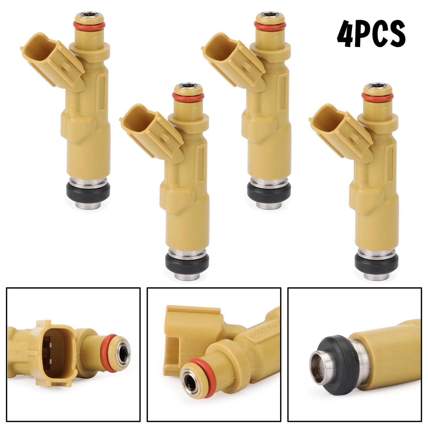Set of 4 Fuel Injectors for Toyota Corolla/Celica (1999–2008) 23250-22030