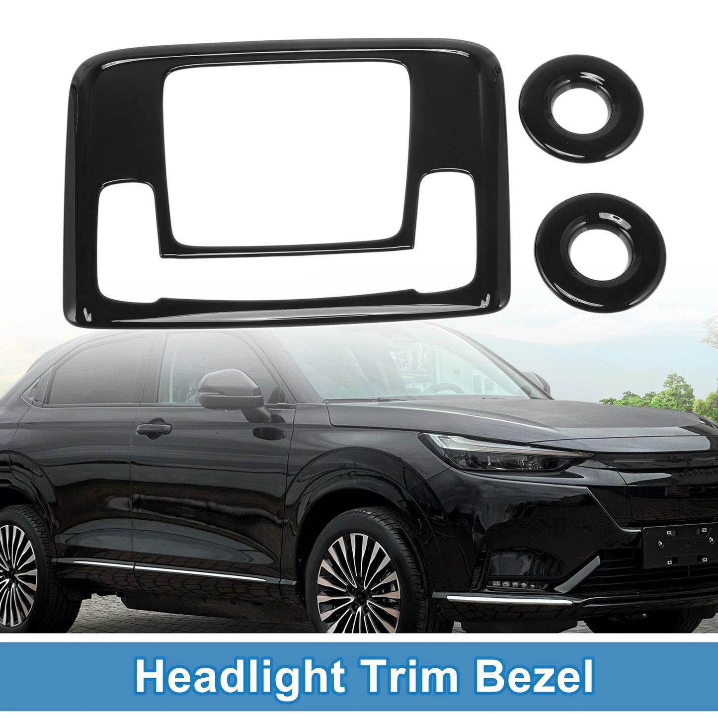 Set of 2 Headlight Trim Bezels for Honda HR-V (2021–2022)