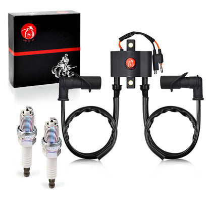 Ignition Coil Spark Plug & Cap for Polaris Sportsman 600 700 (2002–2006)
