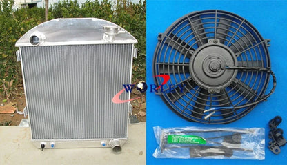 3 Row Aluminum Radiator with Fan for Ford Model T (1924–1927)