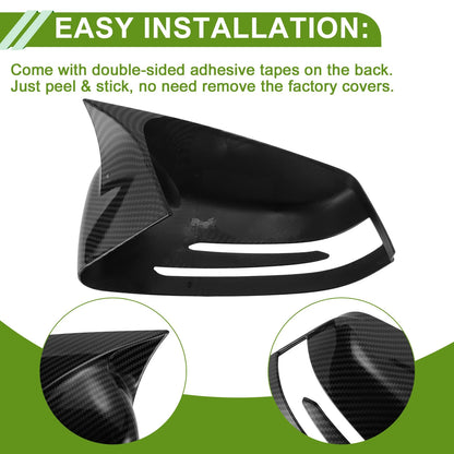1 Pair Mirror Cover Cap for Mercedes-Benz A-Class W176 (2012–2017)