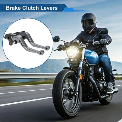 Long Brake Clutch Levers for Honda VFR1200F (2010–2014) Titanium Tone 1 Pair