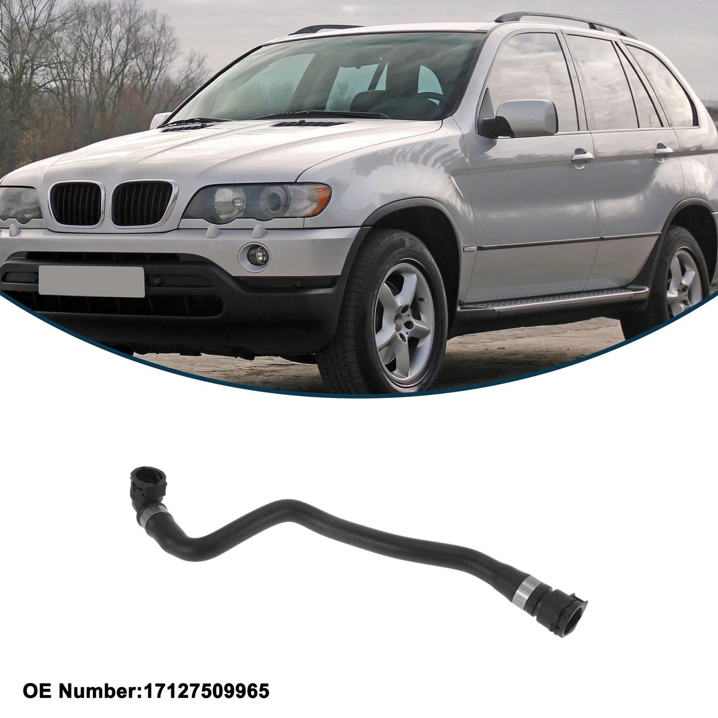 Radiator Hose No. 17127509965 for X5 (2004–2006)