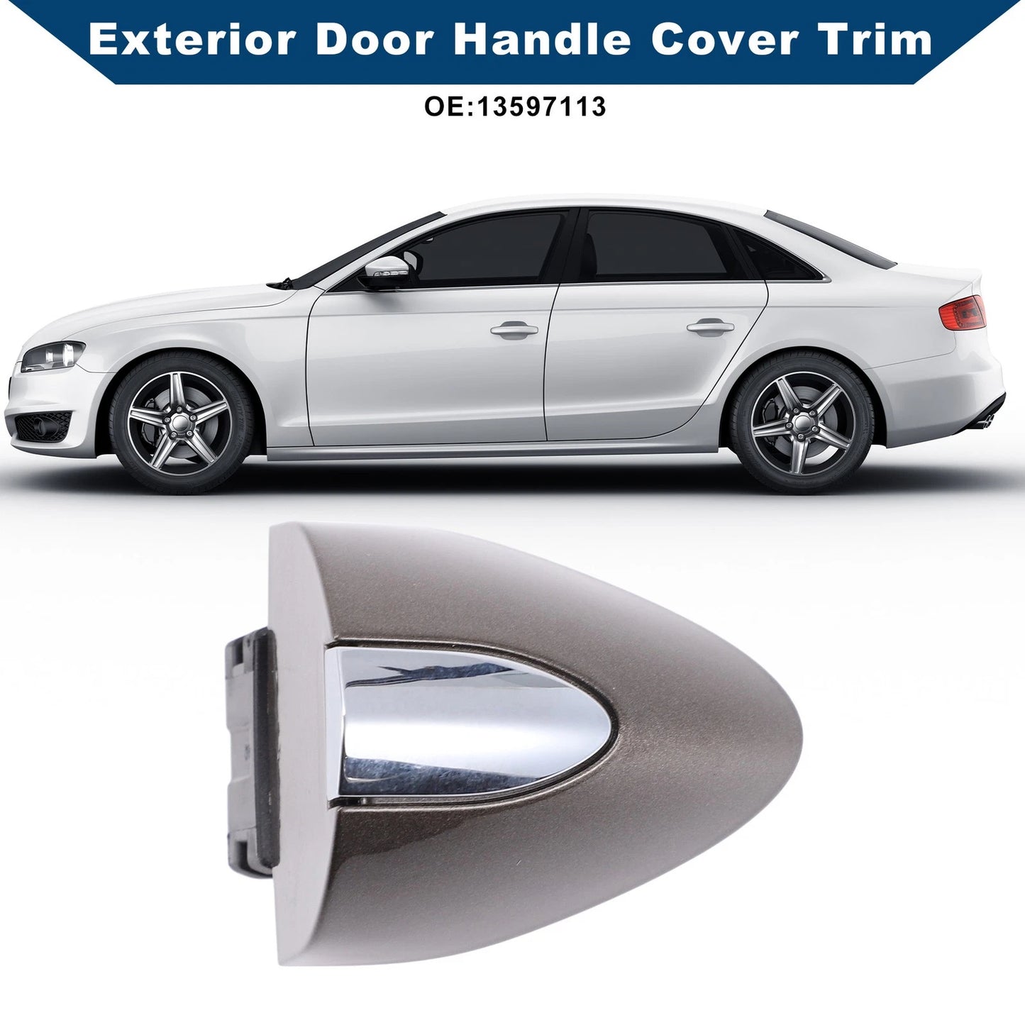 Exterior Door Handle Cover Trim for Buick LaCrosse (2017–2019) Bronze