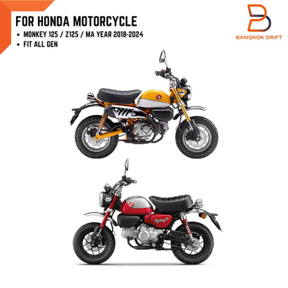 Silver Aluminium Headlight Mounting Plate Pair for Honda Monkey Z125 (18-24)