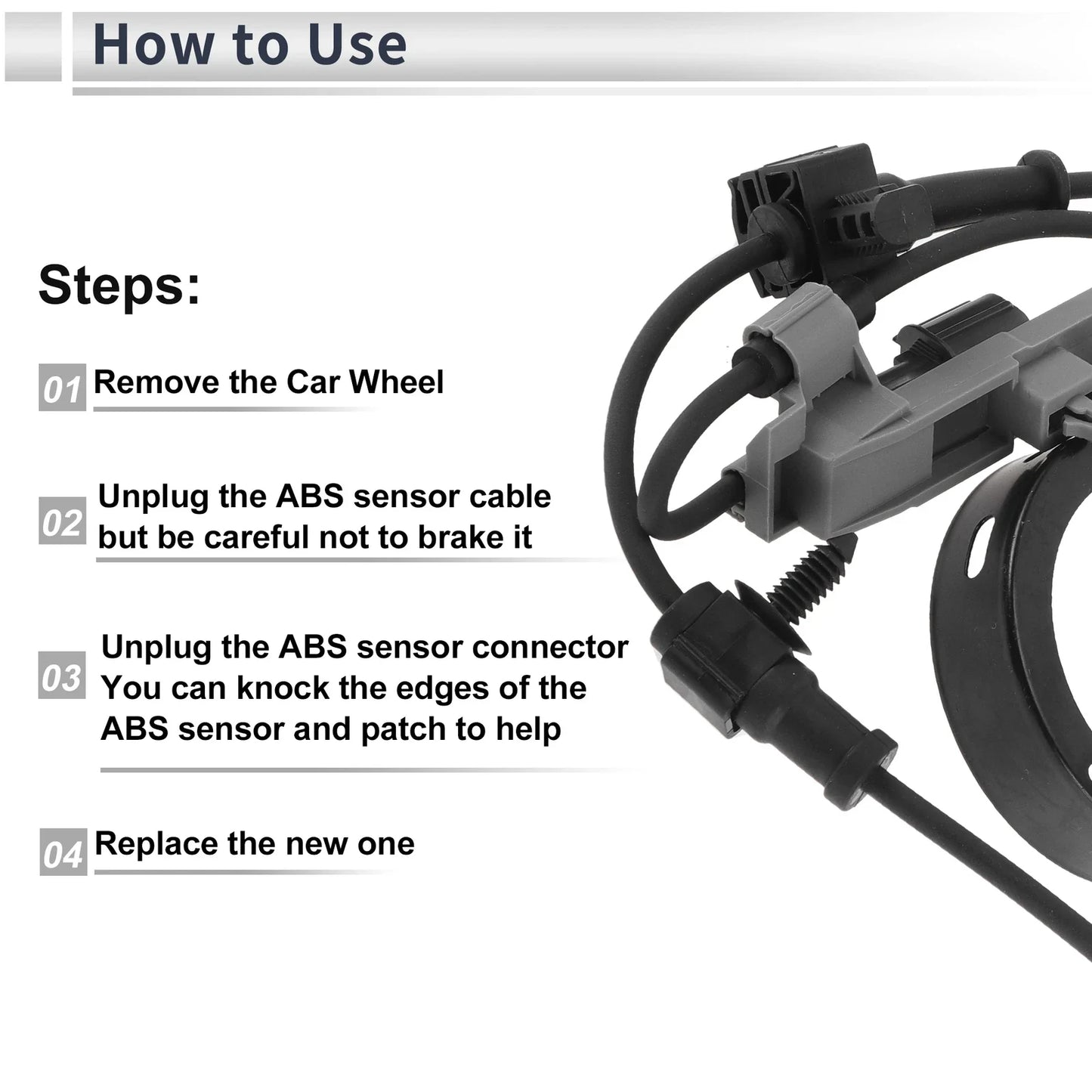 ABS Wheel Speed Sensor for Chevrolet Colorado (2004-2009) - 1 x Front Left