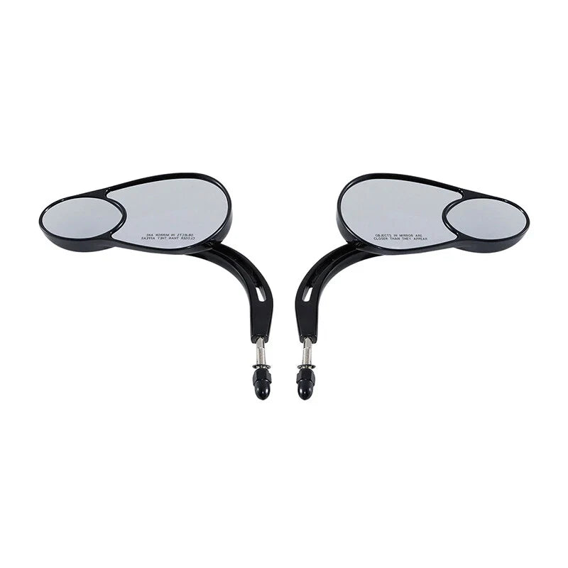 Rearview Mirrors Black for Harley Electra Road Glide Heritage Softail Fatboy