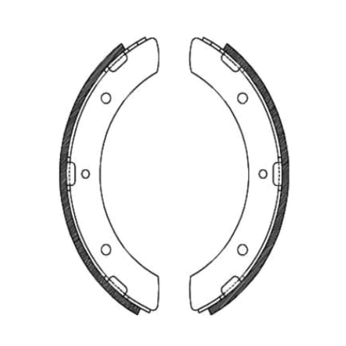 Brake Shoes Lining for Mitsubishi Fuso Canter/Rosa (1976–1994)