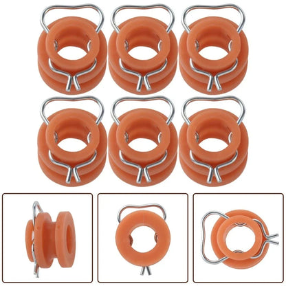 6Pcs Window Regulator Roller Bushings for Ford Mustang Bronco (2005-2023)