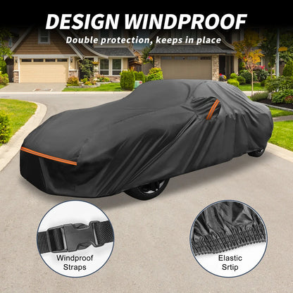 Waterproof PEVA Cotton Car Cover for Porsche 911 (2013-2023) with Zipper