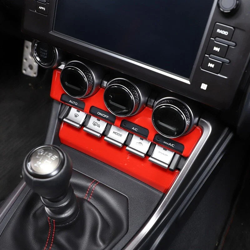 Red Interior Console Dash Cover Trim for Toyota GR86 Subaru BRZ (2022–2024)