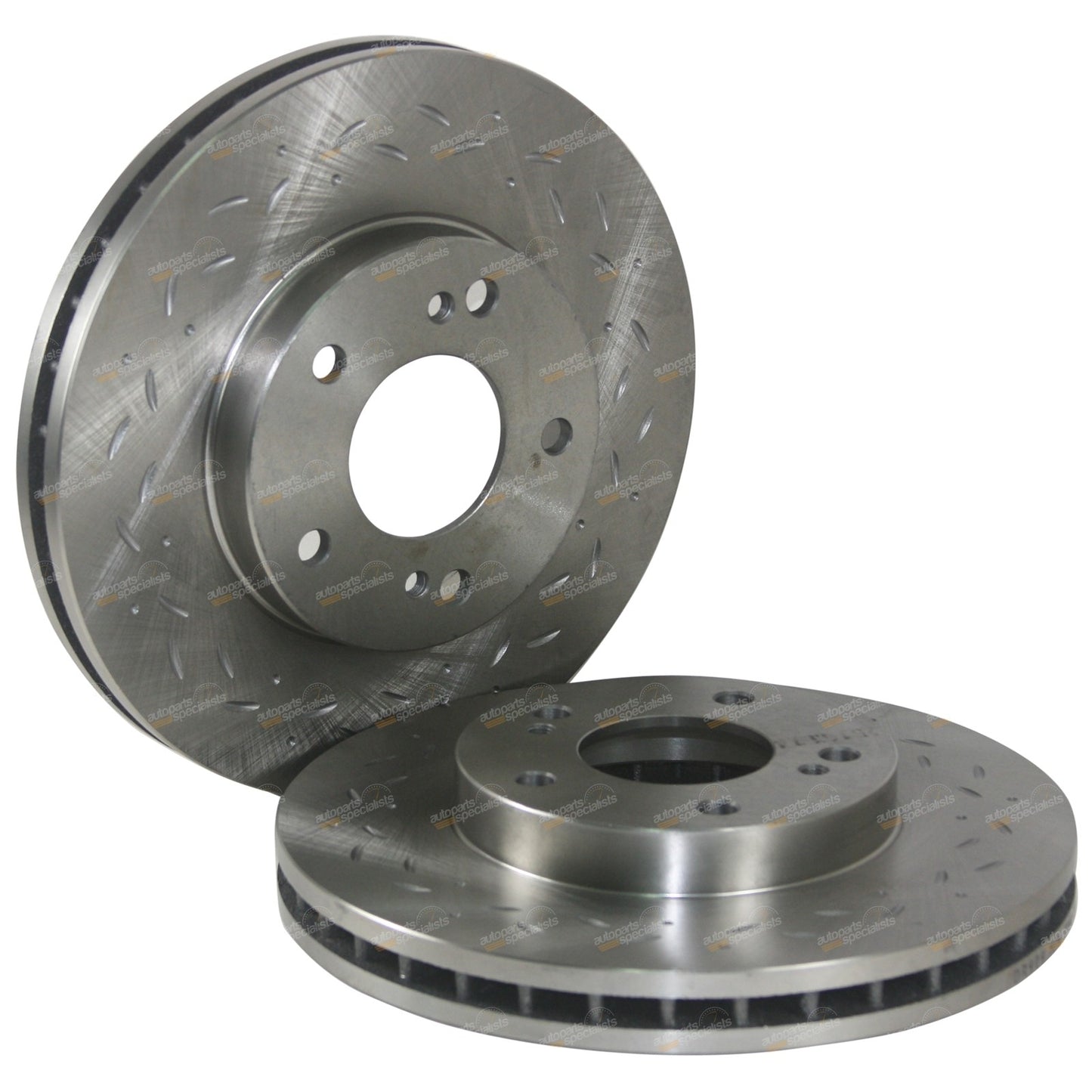 2 Front Dimple Slotted Disc Brake Rotors for 200SX S14 S15 300ZX Z32
