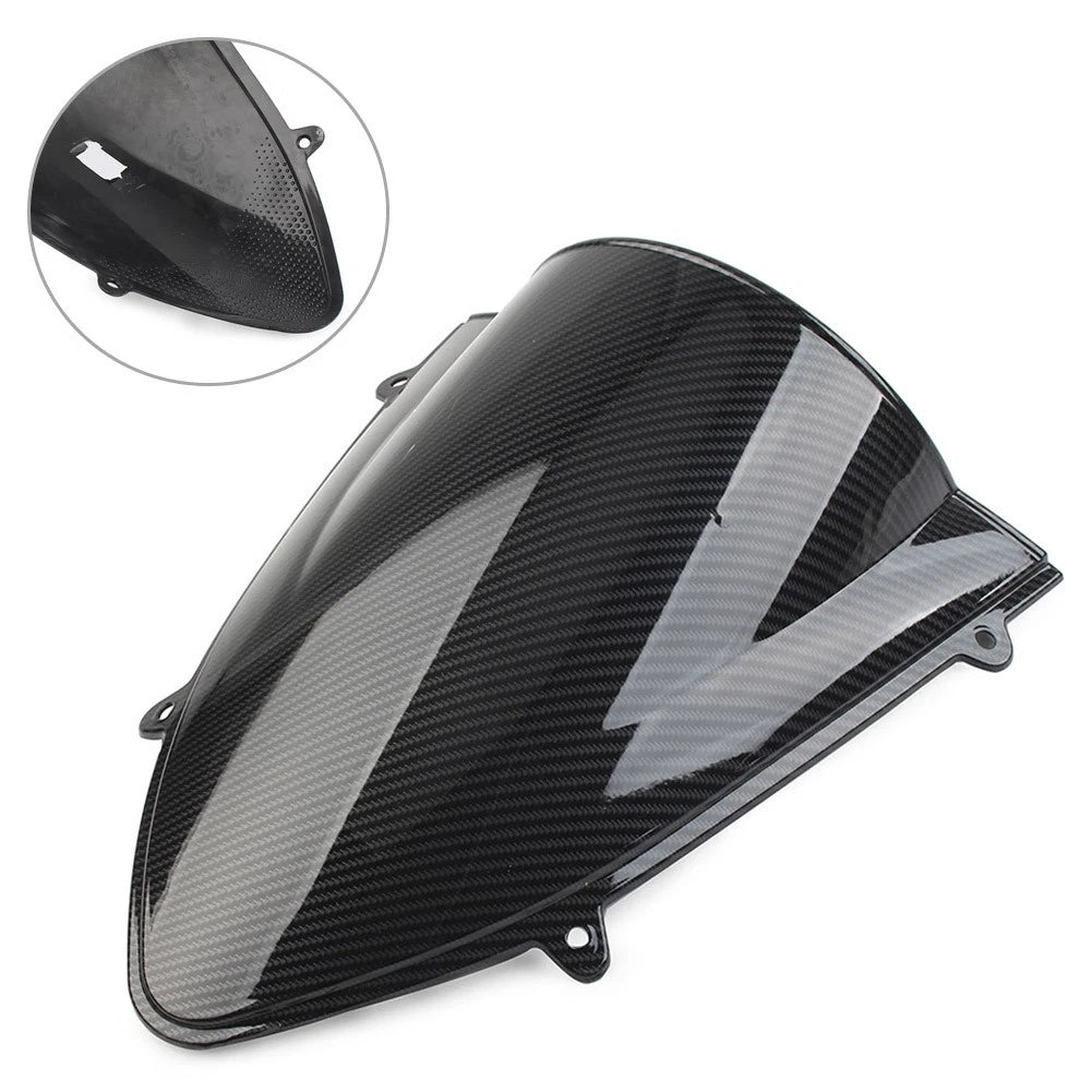 Windshield Screen for Kawasaki Ninja 250 250R EX250 (2008–2012) Carbon Fiber Black