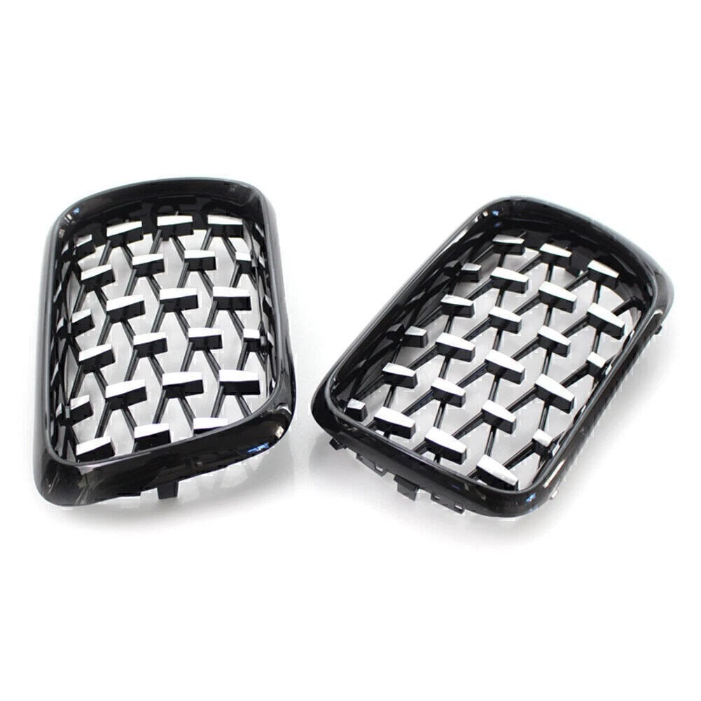 Front Grill for BMW 3 Series E36 (1997–1999) Shiny Black Frame Diamond