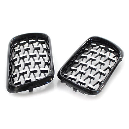 Front Grill for BMW 3 Series E36 (1997–1999) Shiny Black Frame Diamond