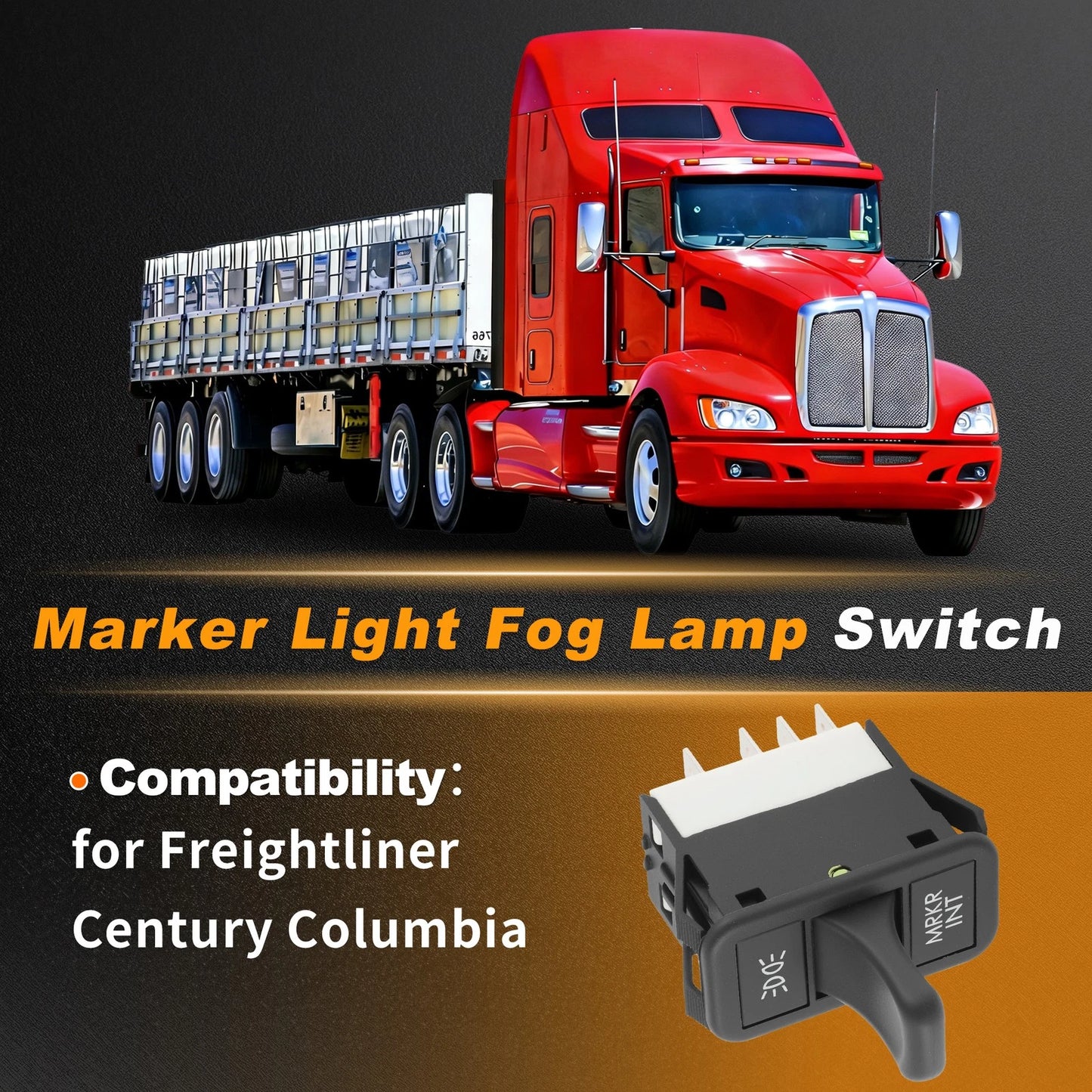 Position Marker Light Switch for Freightliner Century, Columbia (A06-30769-000)
