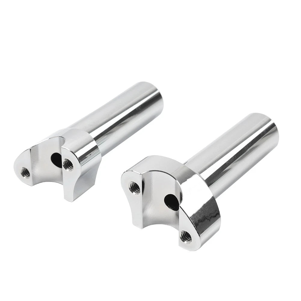 Chrome 4.5" Handlebar Risers for Harley Sportster Dyna Softail (1" Bar)