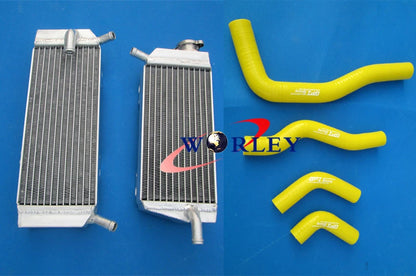 Aluminum Radiator with Red Hose for Honda CRF450X (2005–2016)