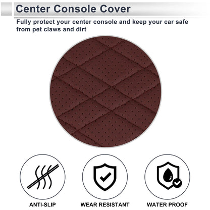 Center Console Cover with Storage Bag for BMW X5 (2014–2018) Red