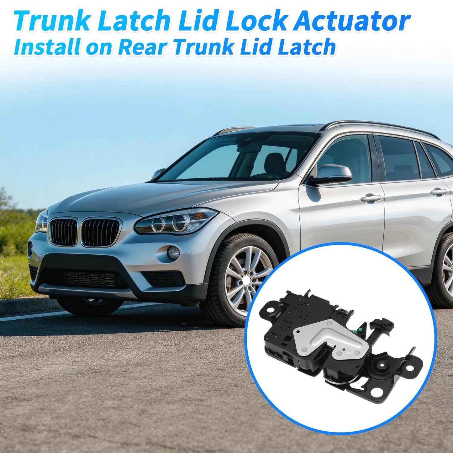 Rear Trunk Latch Lock Actuator for BMW X1 (2014–2022) 4 Pins 51247383282