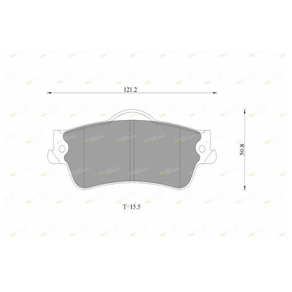 Disc Brake Rotors and Pads Pack for Commodore VE Statesman WM (2006–2013)