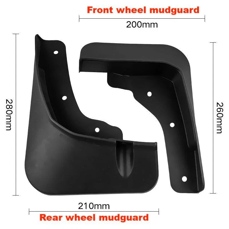 4x Mud Flaps Splash Guards Fender for Mitsubishi Outlander (2023–2024)