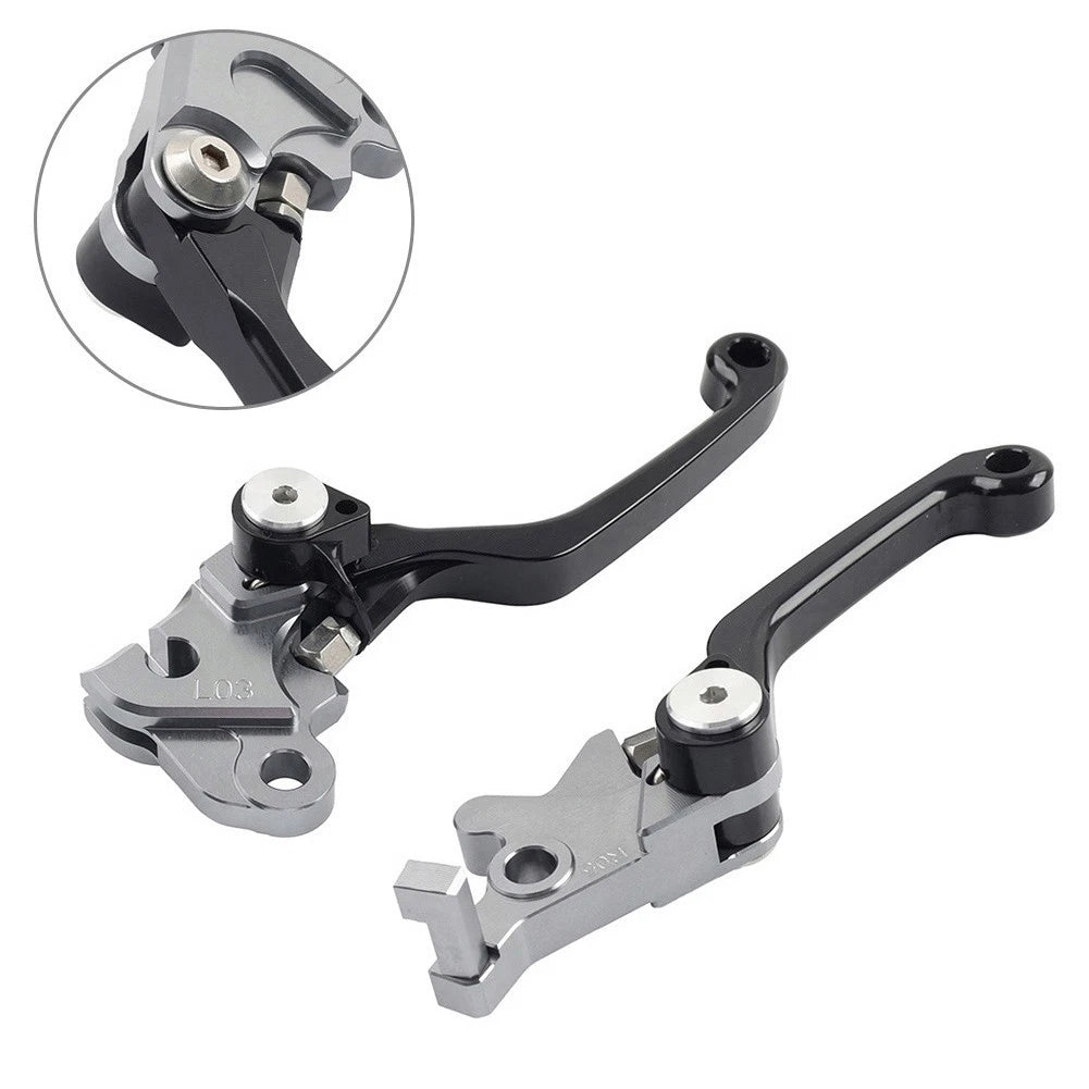 Black Pivot Brake Clutch Levers for Yamaha WR250F WR450F (2001–2016)
