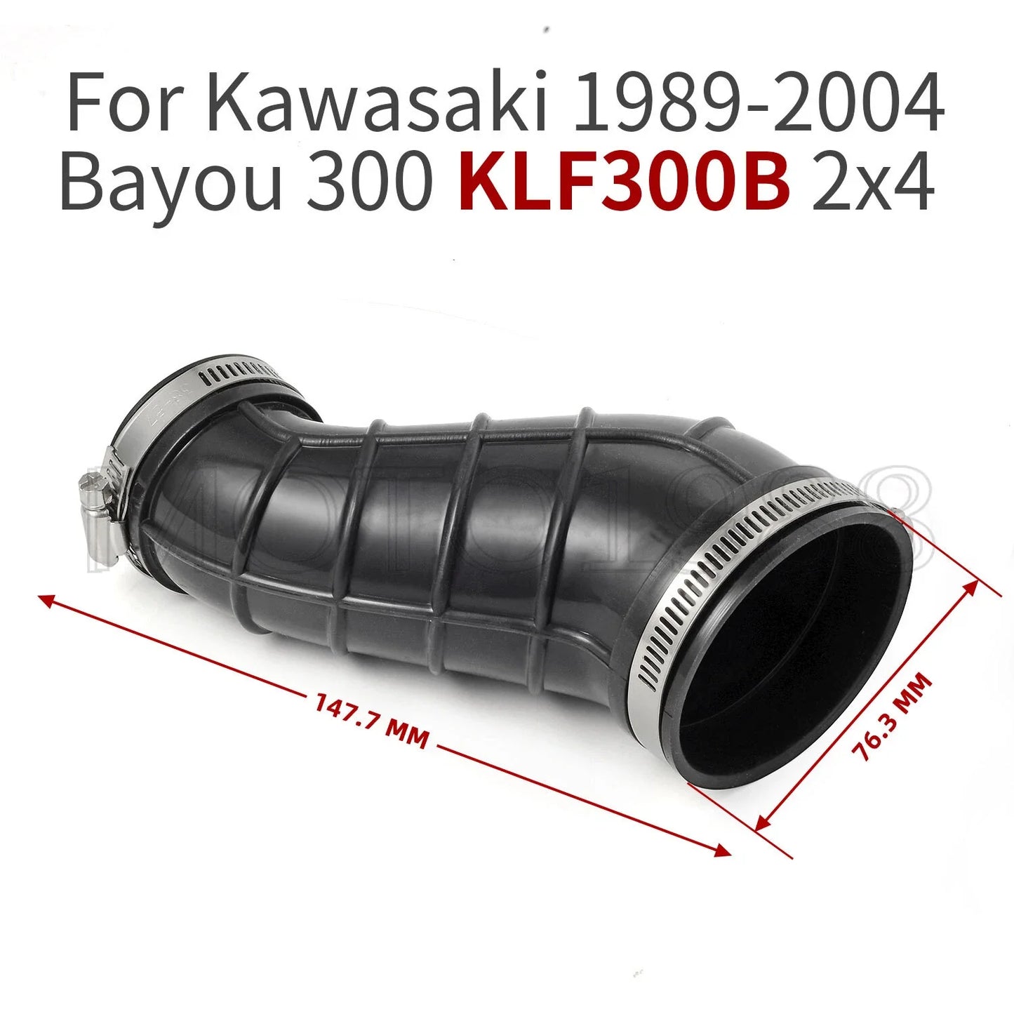 AIR BOX CLEANER JOINT 2x4 for Kawasaki Bayou KLF300B (1989–1991)
