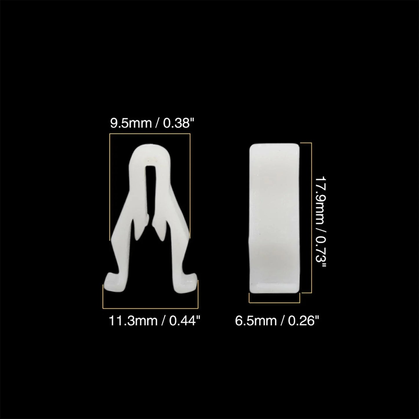 30 x White Plastic Nylon Switch Bezel Clips for Toyota Lexus