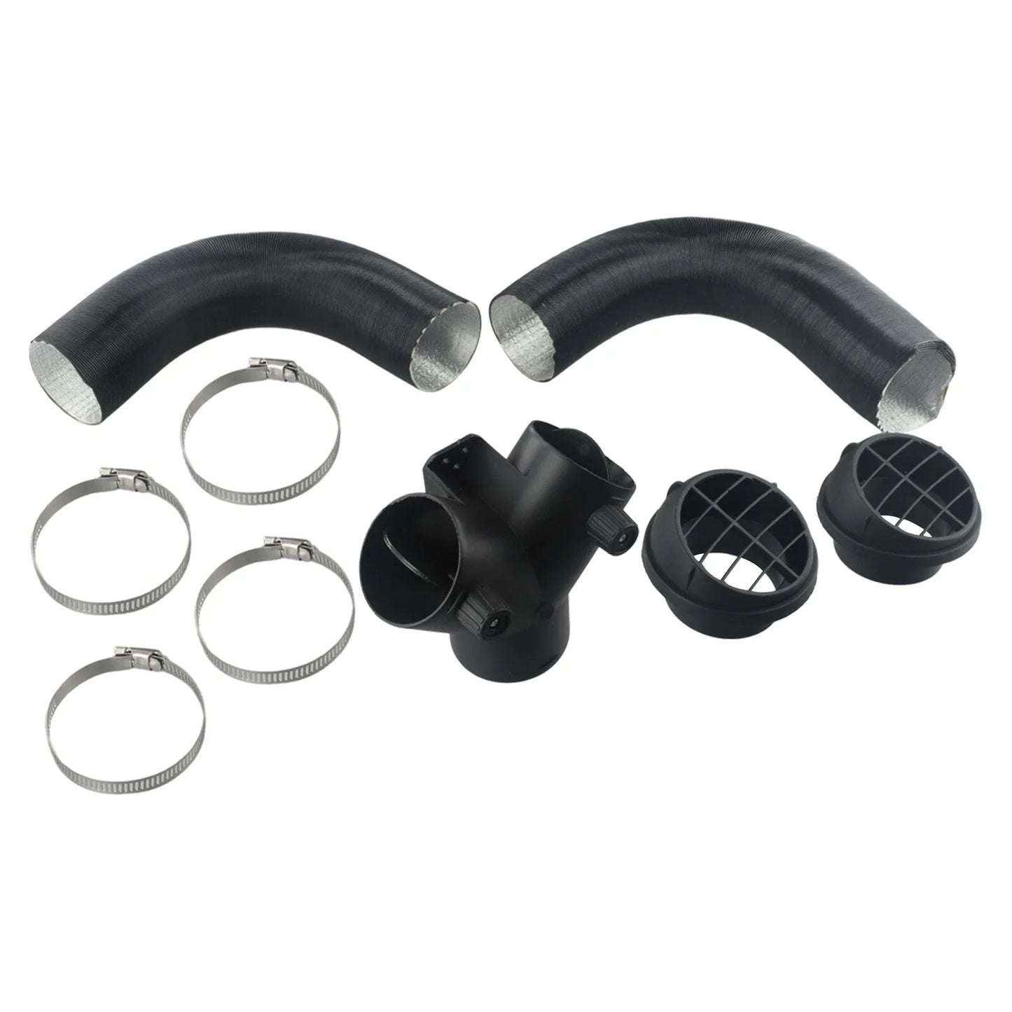 60mm Pipe Ducting Y Piece / Warm Air-Outlet Vent Hose Clip for Diesel Heater