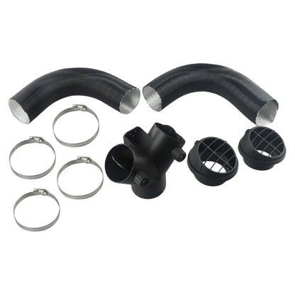 60mm Pipe Ducting Y Piece / Warm Air-Outlet Vent Hose Clip for Diesel Heater