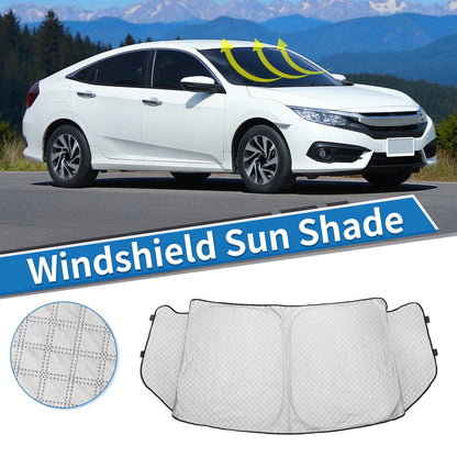 Car Window Cover for Suzuki Spacia MK04 (2013–2020) Aluminum Film Foldable Black