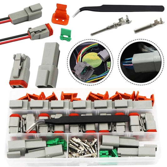 10 Sets Waterproof Wire Connectors Gray for Automotive and Marine Applications