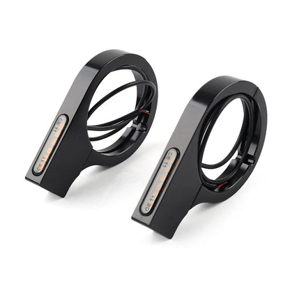 LED Fork Turn Signal Light Indicator Amber for Harley Touring Dyna (2014-2023)