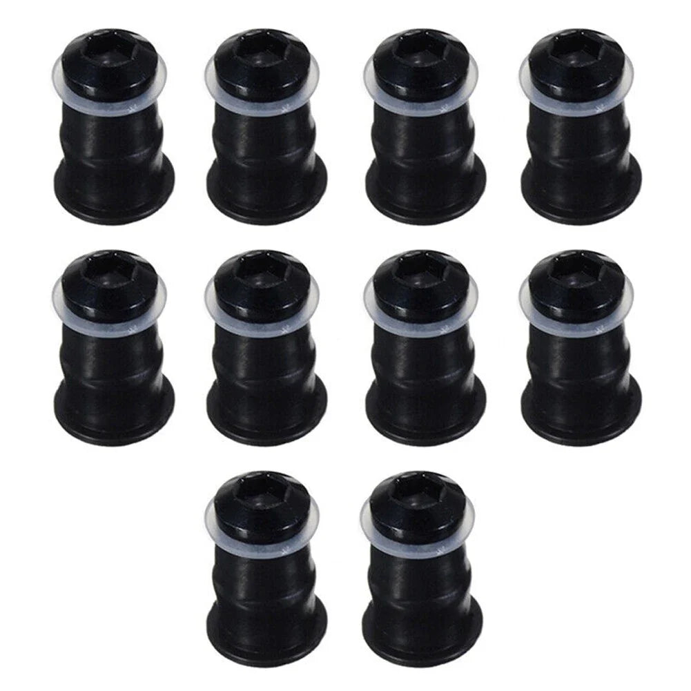 Windscreen Bolt M5x16mm Screws Set for M5 Rubber Nuts Anodized Aluminum
